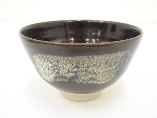 JAPANESE TEA CEREMONY / TEA BOWL CHAWAN / BRUSH MARKS